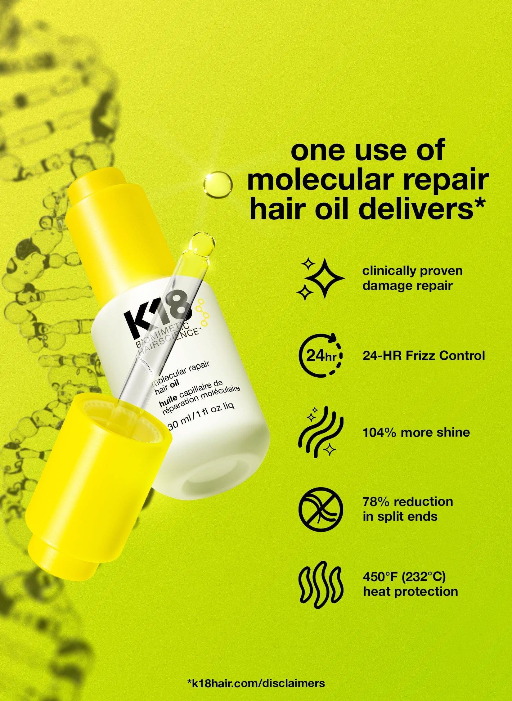 K18 Molecular Repair Hair Oil - Image 3